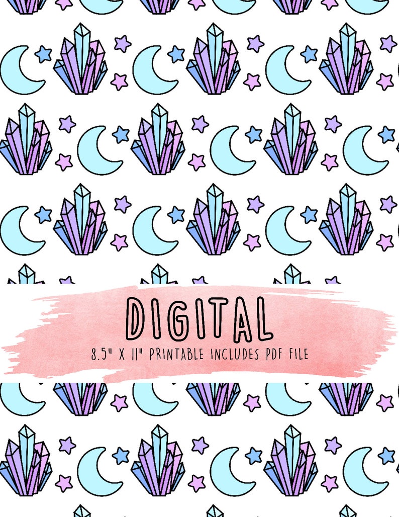 crystal and moon electronic vellum printable vellum, electronic paper, planner components, printable paper, tn vellum, planner dashboards photo about Printable Vellum named crystal and moon electronic vellum printable vellum, electronic paper, planner components, printable paper, tn vellum, planner dashboards