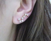 Ear Climber Plough earring Plough climber Ear crawler Plough earring Plough Cuff Earrings Constellation earring Cubic climber CZ cuff