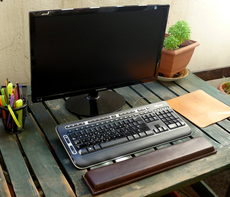 Leather Keyboard Wrist Rest Ergonomic Wrist Support Etsy Canada