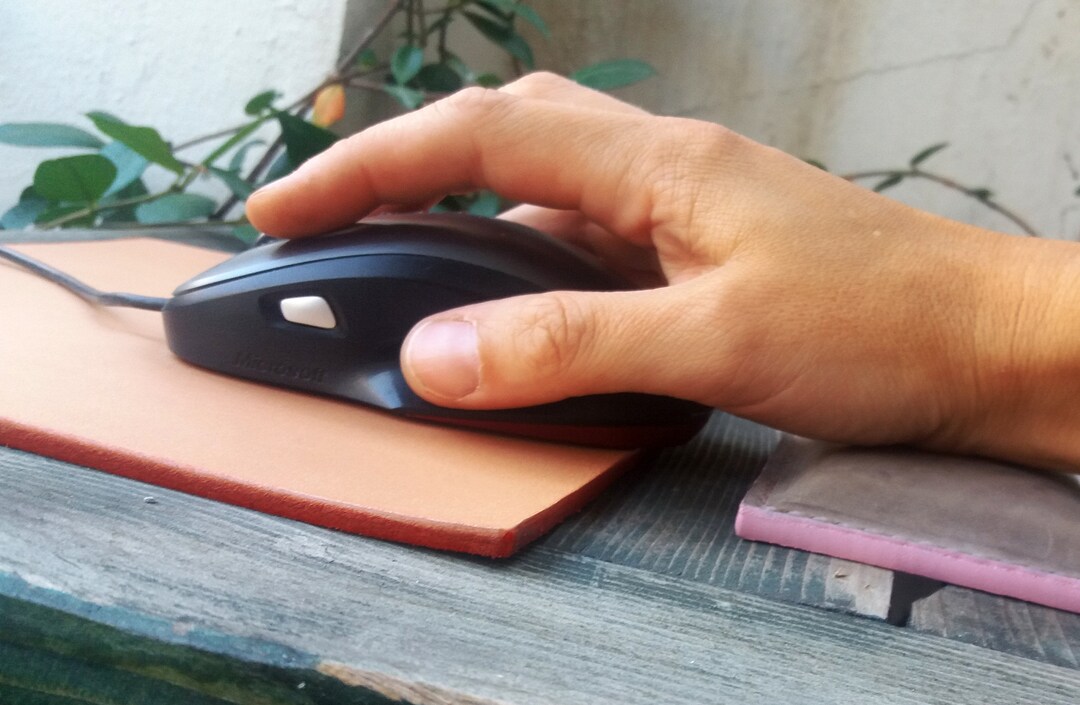 Mousepad Leather Mouse Pad Girly Mousepad Personalized Etsy Denmark