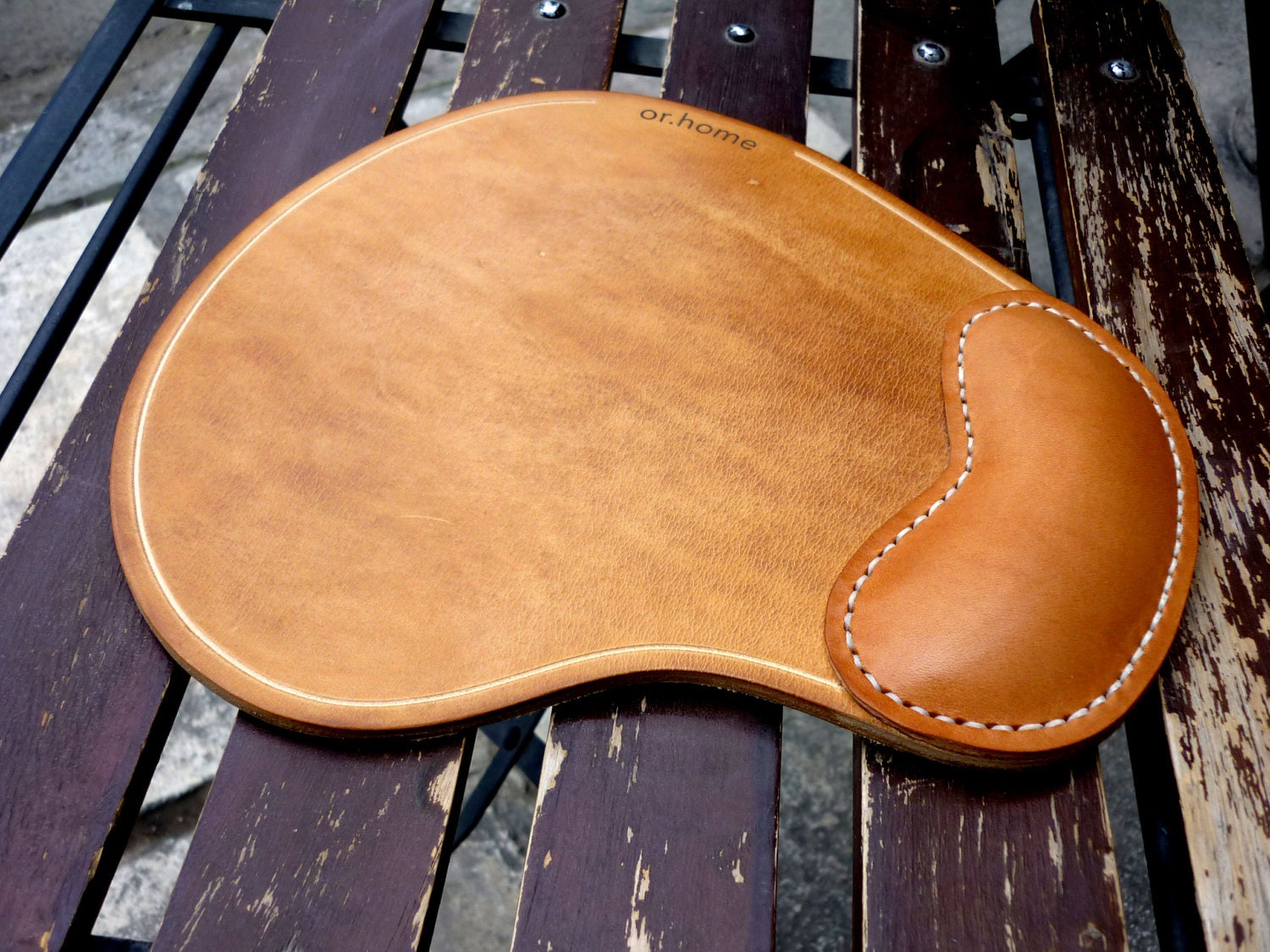 Leather mouse pad ergonomic mousepad with wrist rest support Etsy