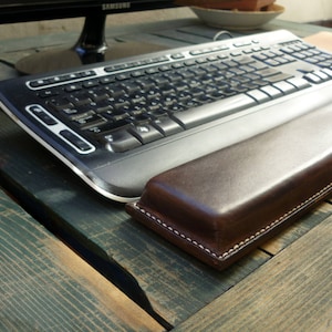 Leder Tastatur Handgelenkstütze, ergonomische Handgelenkstütze, Werbegeschenk, Schreibtischzubehör, WORK FROM HOME