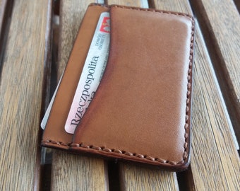 Leather Card Holder Wallet, Mens slim Wallet, front pocket wallet