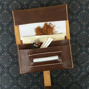 TOBACCO POUCH, tobacco bag, Leather pouch, tobacco leather pouch, Rolling Tobacco pouch, zodiac sign
