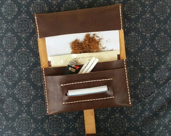 TOBACCO POUCH, tobacco bag, Leather pouch, tobacco leather pouch, Rolling Tobacco pouch, zodiac sign