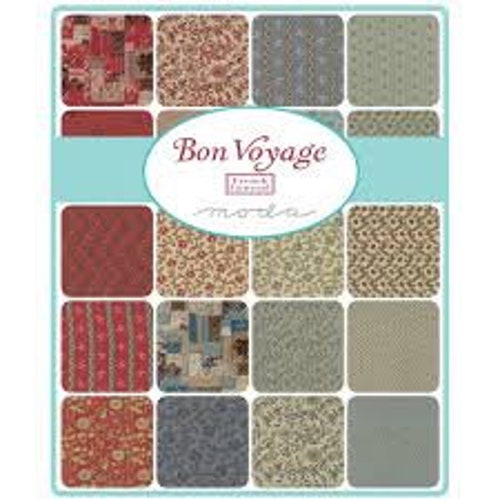 MODA Bon Voyage Jelly Roll by FRENCH GENERAL Quilt Fabric Strip Fabric retailer Strips