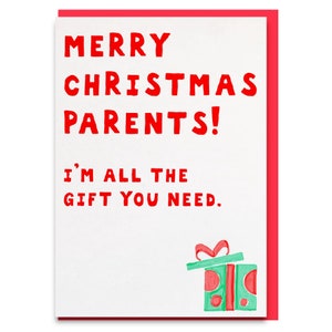 Mum christmas card funny, parents christmas card funny, funny christmas card for parents, dad christmas card funny, parents christmas gift