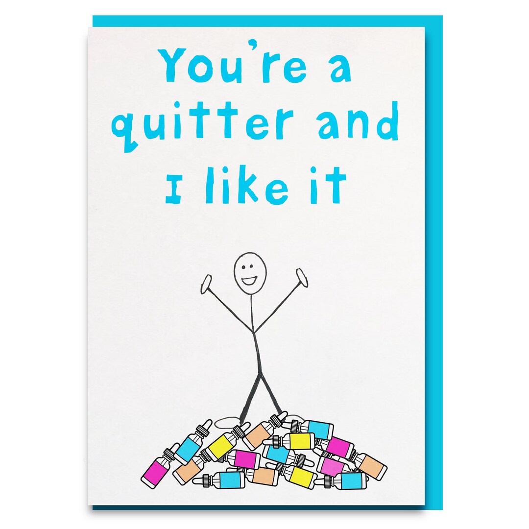 Quit Vaping Gift, Quit Smoking Gift Ideas, Quit Vaping Cards, Quit