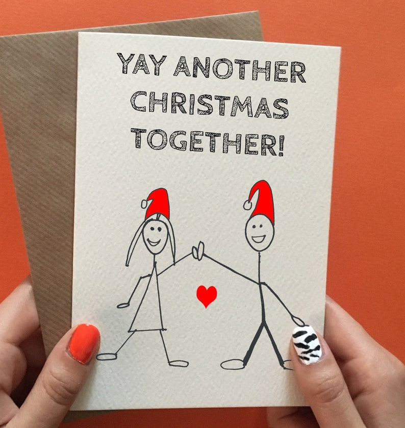 Husband Christmas card funny wife christmas card funny funny | Etsy