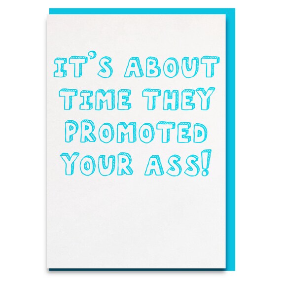Funny Promotion Card Funny New Job Card Sorry You're Etsy