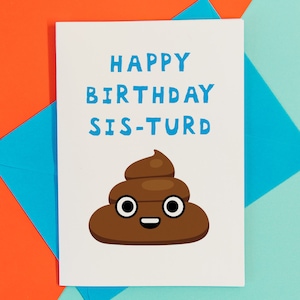 Funny Sister Birthday Card Rude Sister Birthday Card Cheeky - Etsy Finland