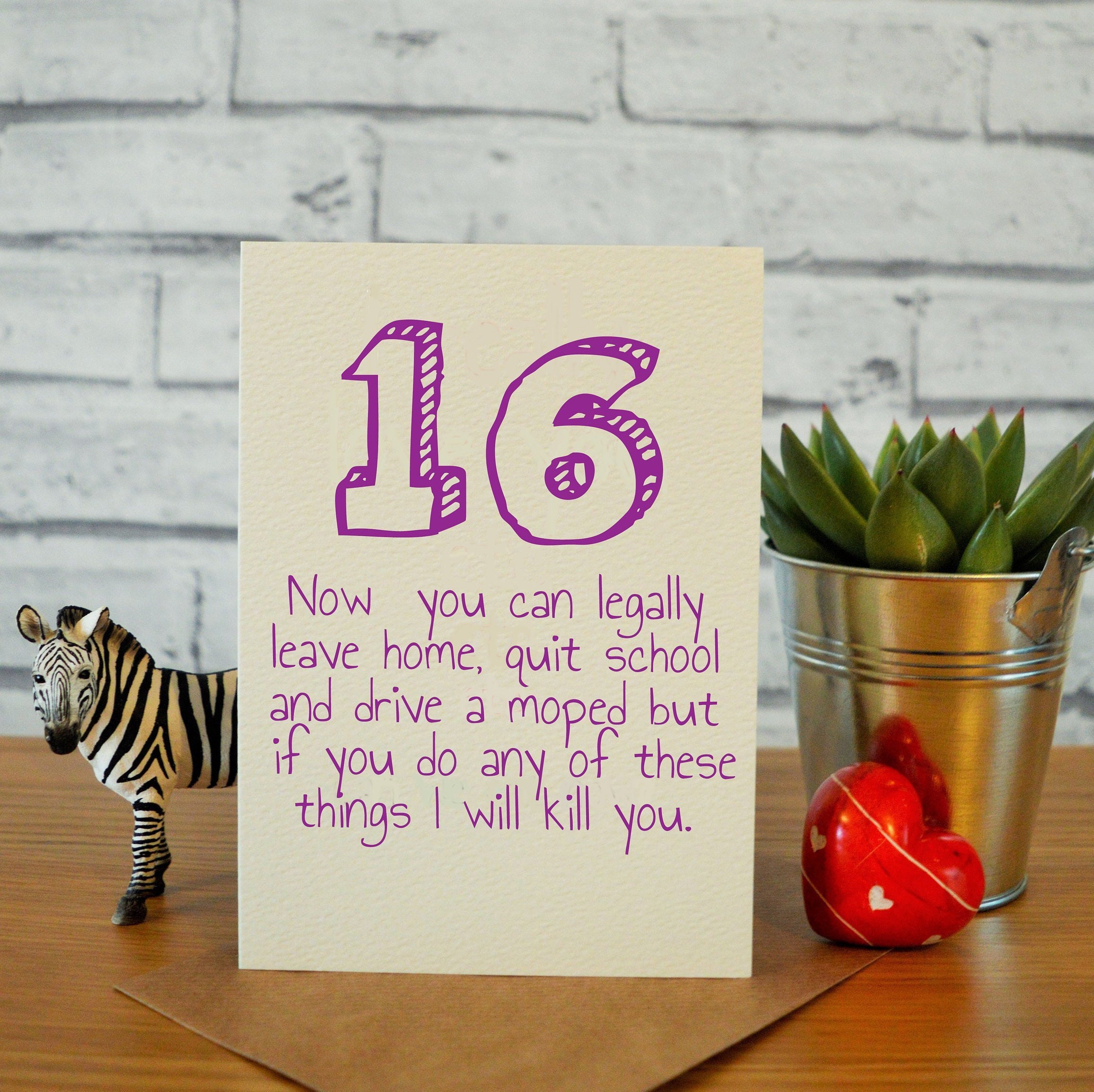 16. Geburtstag Karte Tochter Nichte 16. Geburtstag Karte Etsy
