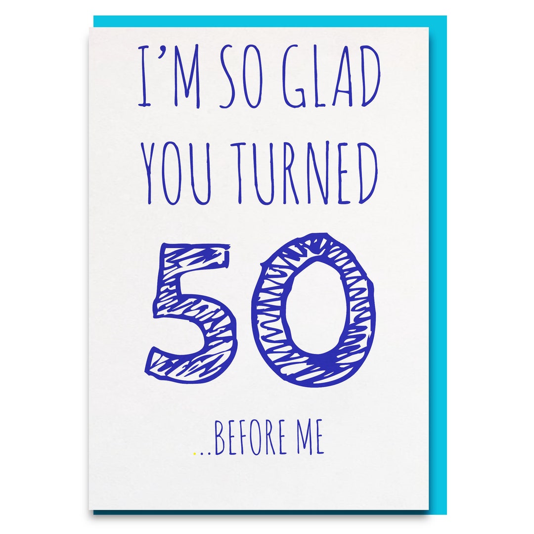Funny 50th Birthday Card Husband, 50th Birthday Card, 50th Birthday