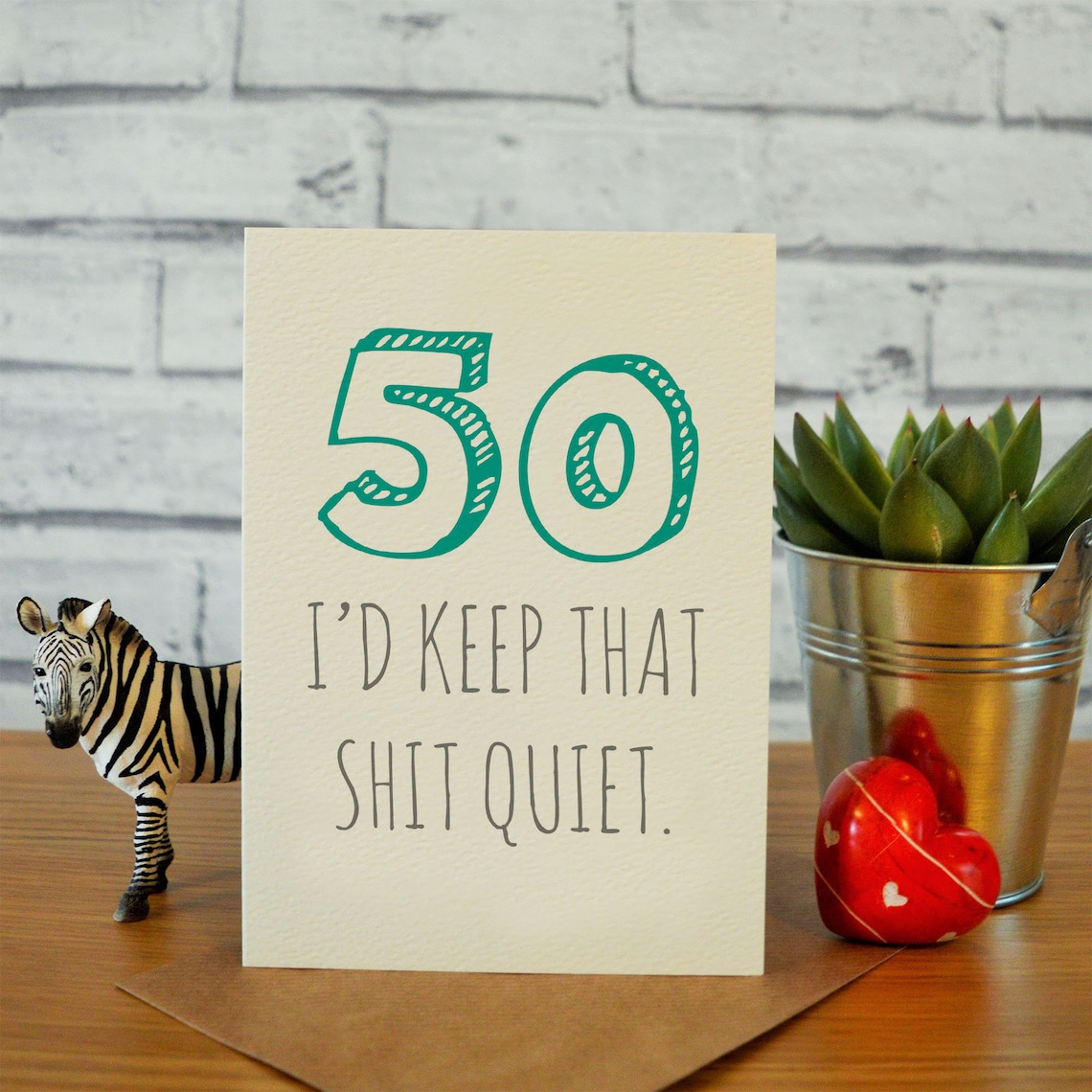 Funny 50th birthday card for him rude 50th birthday cards Etsy