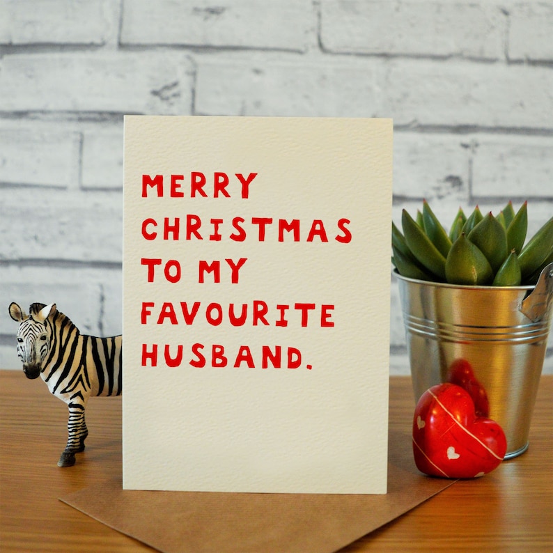 Husband Christmas Card Funny Funny Christmas Card for Him  Etsy UK