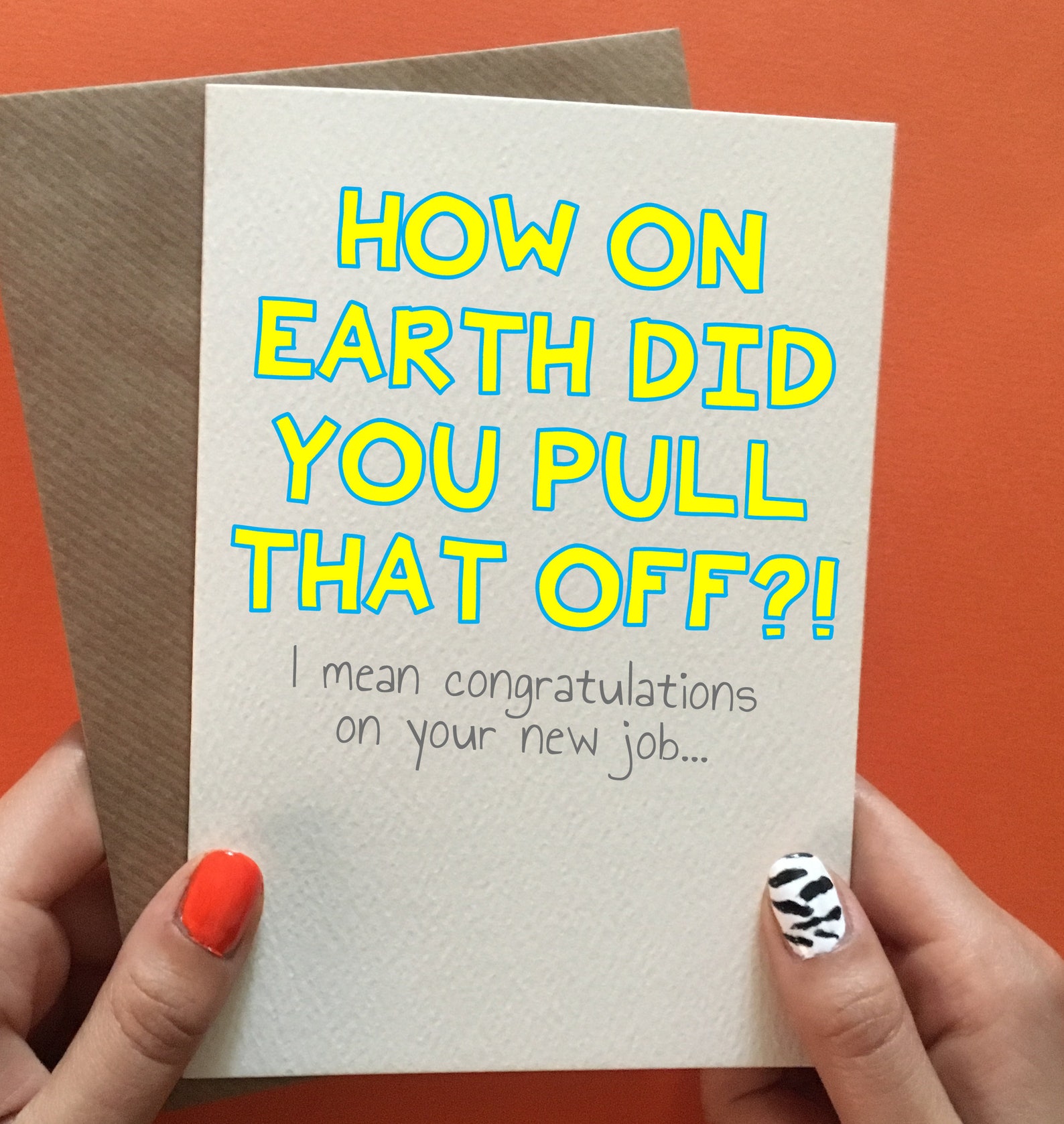 Funny new job card new job gifts congratulations card good Etsy