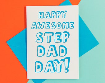 Step Dad Fathers Day Card, Funny Step Dad Fathers Day Card, Fathers Day Card Step Dad, Step Dad Card, Step Dad Gift