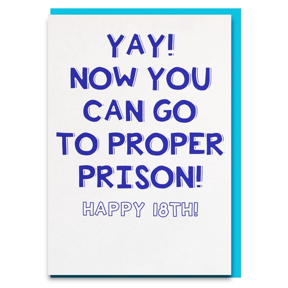 Funny 18th Birthday Card 18th Birthday Card Brother - Etsy Funny 18th Birthday Card 18th Birthday Card Brother - Etsy