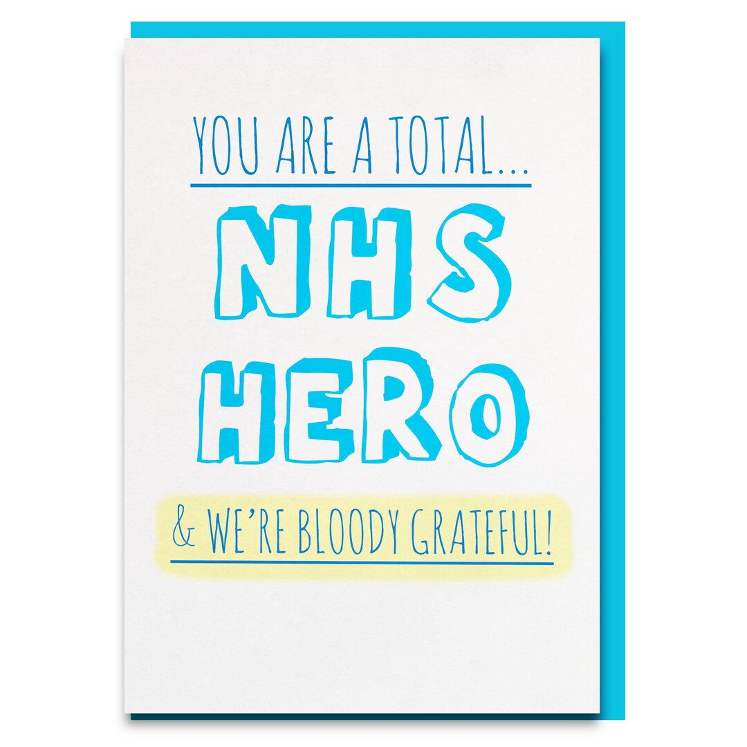 Thank You Card for NHS Staff Thinking of You Card - Etsy UK