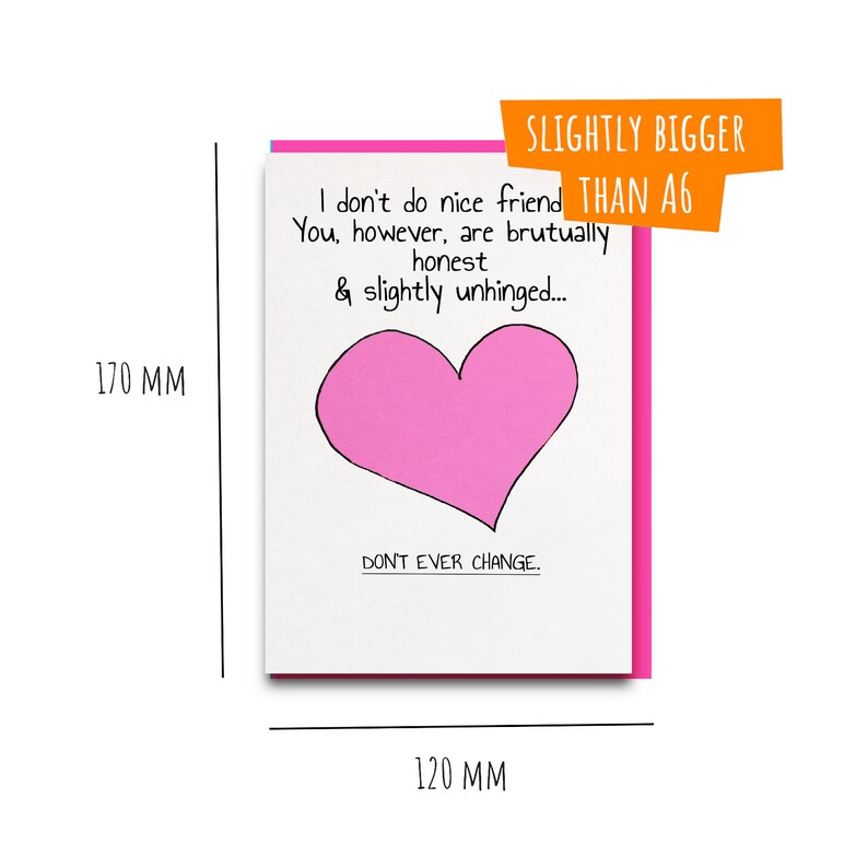 Funny Best Friend Card Best Friend Birthday Gift Best Friend Etsy UK