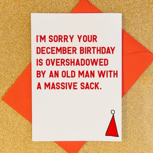 December birthday card, funny december birthday card, best friend birthday, birthday card for him, birthday card for her,