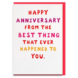 Funny anniversary card, cards for husband, card for boyfriend, cards for him, wife anniversary card for her, girlfriend anniversary gift