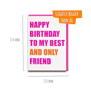 Funny best friend card, funny best friend birthday cards, best friend birthday, funny birthday cards, best friend birthday gift, bestie card image 2