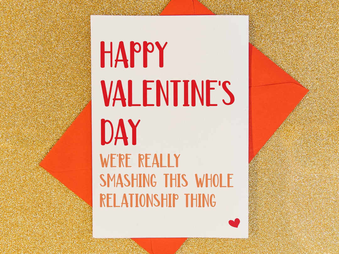 Funny Valentine's Day Card for Him, Her, Husband Valentine Card, Wife ...