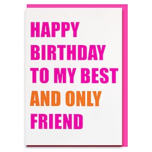 Funny best friend card, funny best friend birthday cards, best friend birthday, funny birthday cards, best friend birthday gift, bestie card image 1