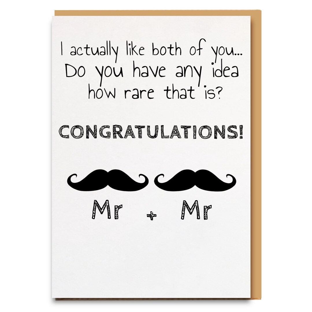 Gay Hochzeitskarte Gay Hochzeitskarten Glückwünsche Etsy.de