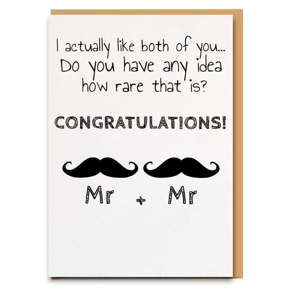 Carte De Mariage Gay Cartes De Mariage Gay Carte De Mariage Etsy