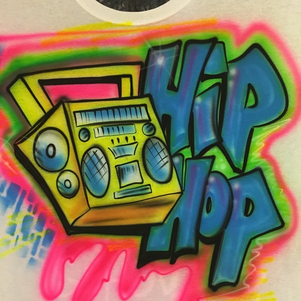 HipHop 80s-90s Airbrush shirt