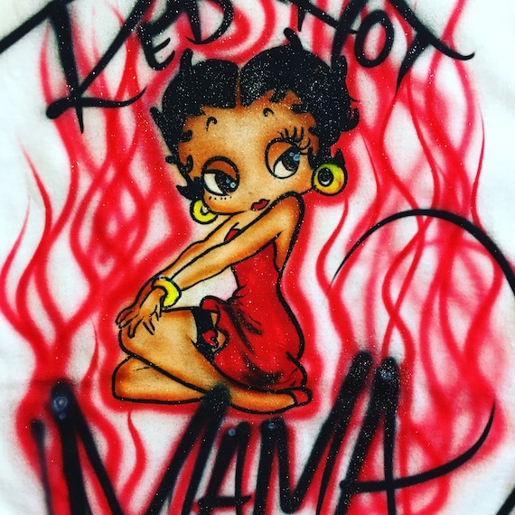 Betty Boop Airbrush Shirt - Etsy