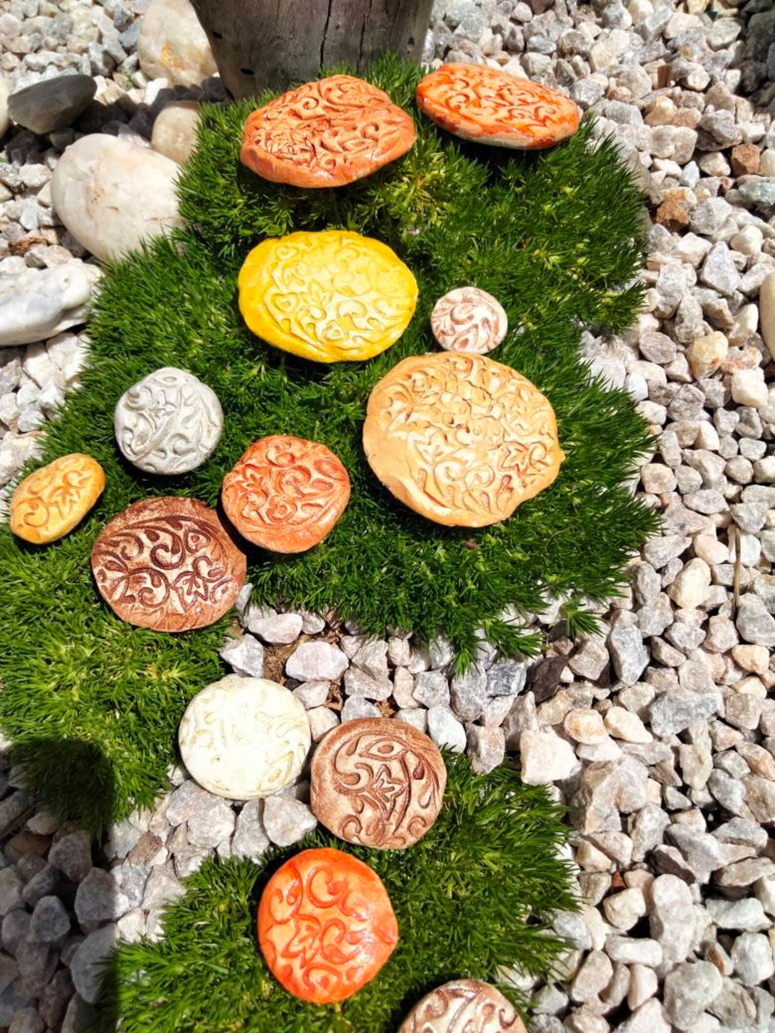 Fairy Stepping Stones Shades of Golden Brown Etsy