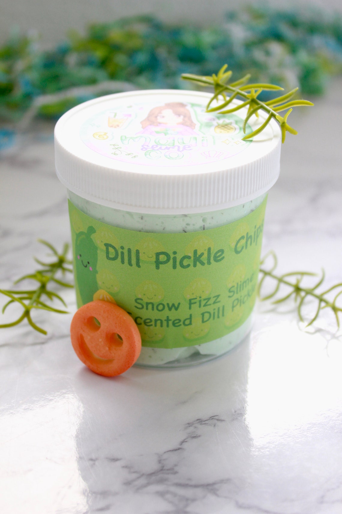 Dill pickle chip slimesnow fizz slimesnow fizz slime free Etsy