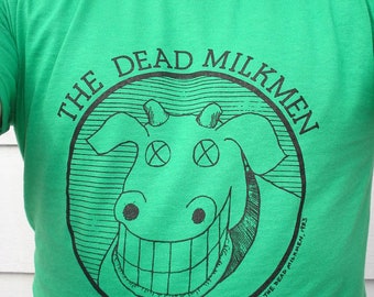 Dead Milkmen Cow Top S/M/L/XL  Shirt