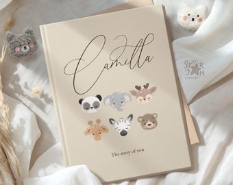 The Story of You - Baby's First Year Book. Personalized Memory Journal, Gift for parents, Record book, Baby-shower gift, Present for new mom