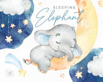sleeping elephant for babies