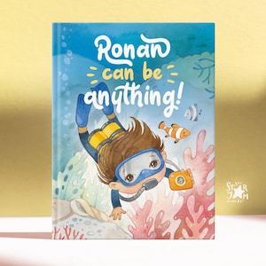 Livre personnalisé pour enfants - Vous pouvez être n'importe quoi ! Histoire personnalisée pour enfant, cadeau d'anniversaire, cadeau pour neveu, histoire personnalisée pour enfant, rêve grand livre