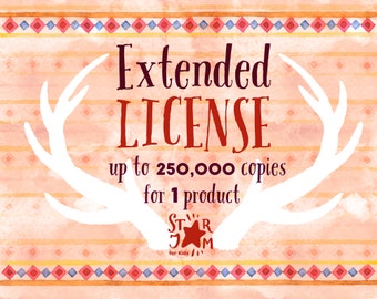 The Extended Commercial License up to 250,000 copies or sales - SINGLE set