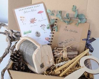 CHILDREN'S NATURE GIFT, Scavenger Hunt, Nature Hunt Checklist, Bug Collecting Kit, Mini Beast Gift, nature gift kids, Nature Activity box