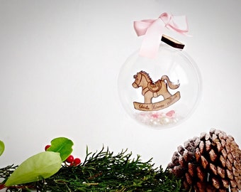 Baby's first christmas decoration, Babys 1st christmas ornament , Personalised 1st christmas decoration. Personalsied 1st christmas bauble.