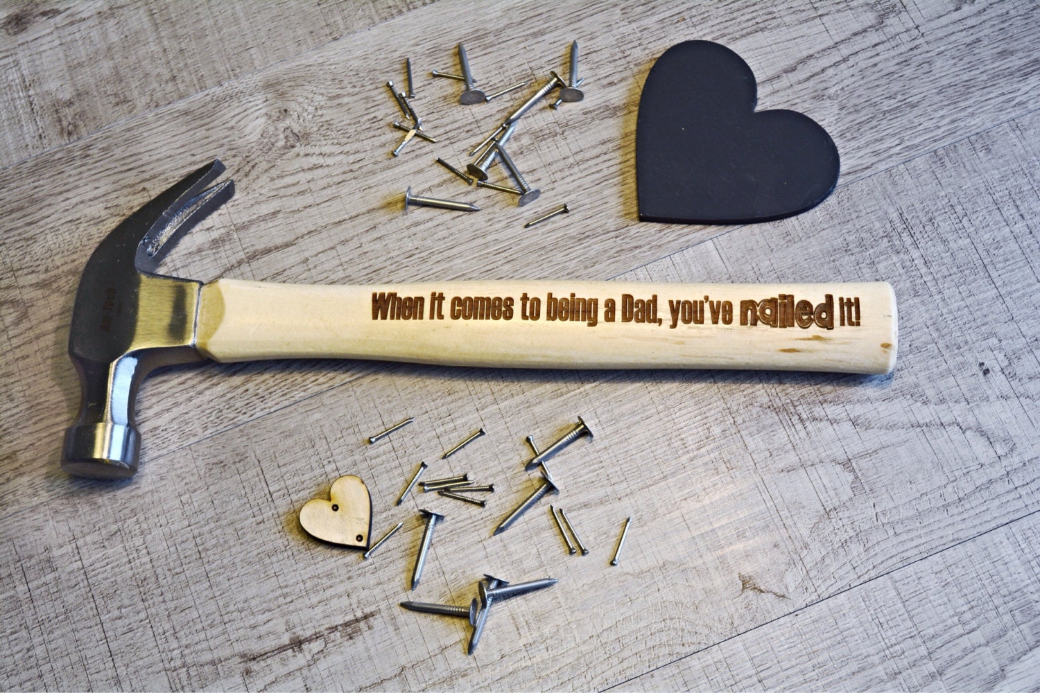 Personalised Hammer Engraved 5th Anniversary Wooden Personalised Hammer Engraved 5th Anniversary Wooden Gift For Him 16oz Claw Father S Day
