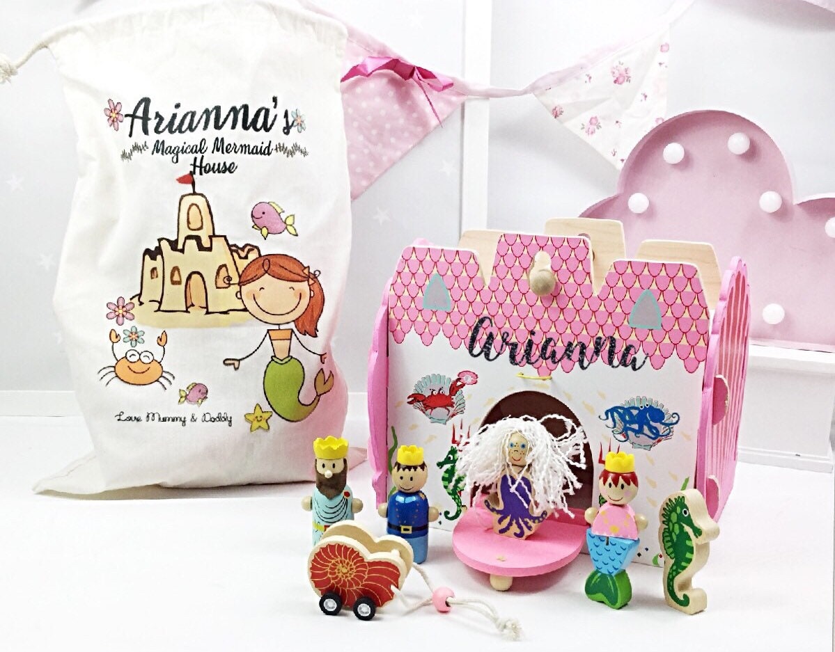 Girls First Birthday Gift Personalised Dolls House 1st Birthday Gift