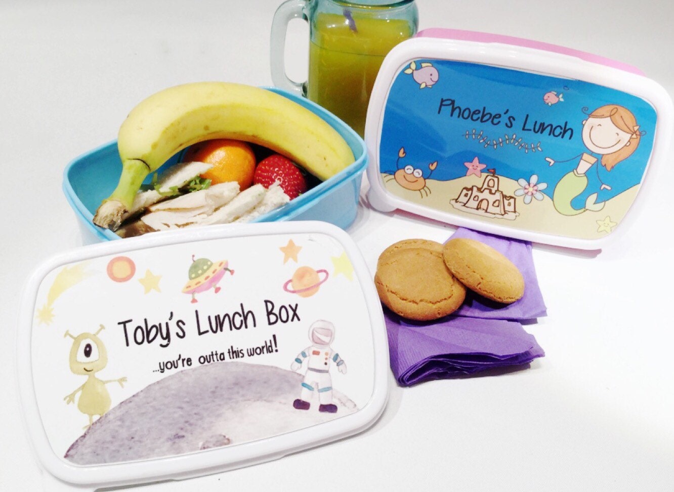 Personalised lunch box Back to school mermaid lunch box Etsy Personalised lunch box Back to school mermaid lunch box Etsy