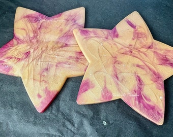 Textured Star Resin Coasters