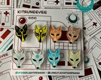 B-Grade Kitsune Acrylic Pin