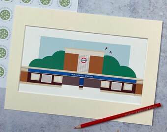 Northfields Station Illustrated Print