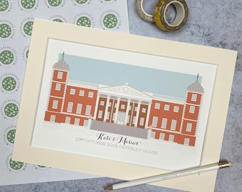 Osterley House Illustrated Print