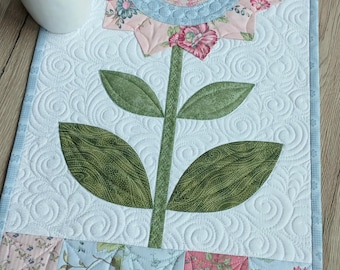 Camino de mesa patchwork/Camino de mesa acolchado/Camino de mesa acolchado/Camino de mesa acolchado/Camino de mesa/Decoración de mesa/Decoración de primavera